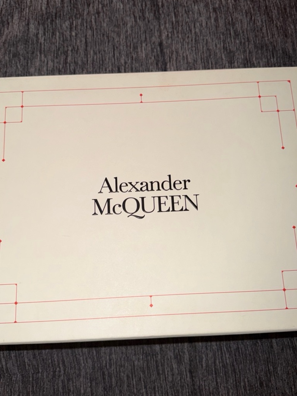 Alexander McQueen White/Lust Red